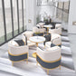 Traditional Luxury Stone Dining Table Round Dinette Table for Dining Room Clearhalo ' dining_table' 'Dining Tables & Seating' 'Dining Tables' 'furn' 'furn_dining_table' 'Furniture' 'furniture_dining_table' 'Kitchen & Dining Furniture' 'kitchen&dining_furn' 'kitchen' 'kitchen_dining_table' 3816738