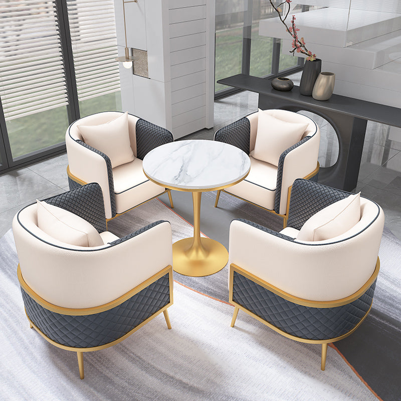Traditional Luxury Stone Dining Table Round Dinette Table for Dining Room Clearhalo ' dining_table' 'Dining Tables & Seating' 'Dining Tables' 'furn' 'furn_dining_table' 'Furniture' 'furniture_dining_table' 'Kitchen & Dining Furniture' 'kitchen&dining_furn' 'kitchen' 'kitchen_dining_table' 3816741