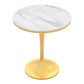 Traditional Luxury Stone Dining Table Round Dinette Table for Dining Room Tulip Without Chairs Clearhalo ' dining_table' 'Dining Tables & Seating' 'Dining Tables' 'furn' 'furn_dining_table' 'Furniture' 'furniture_dining_table' 'Kitchen & Dining Furniture' 'kitchen&dining_furn' 'kitchen' 'kitchen_dining_table' 3816742