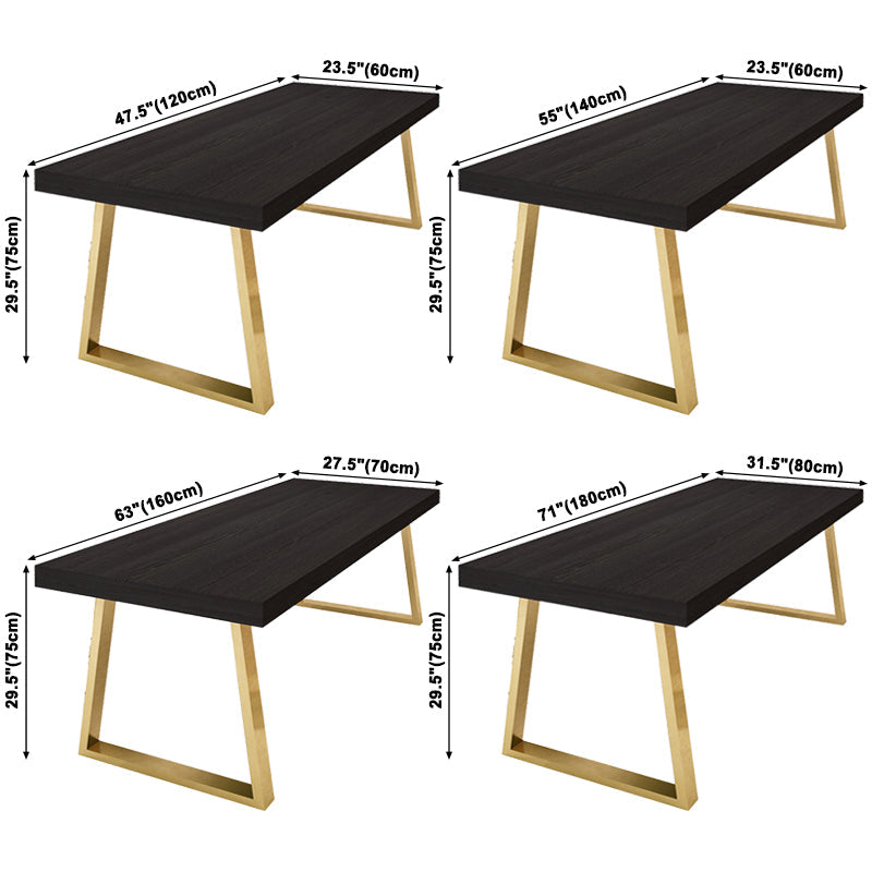 Rectangle Dining Site Table Traditional Luxury Dinette Table with Pine Solid Wood Clearhalo ' dining_table' 'Dining Tables & Seating' 'Dining Tables' 'furn' 'furn_dining_table' 'Furniture' 'furniture_dining_table' 'Kitchen & Dining Furniture' 'kitchen&dining_furn' 'kitchen' 'kitchen_dining_table' 3816753