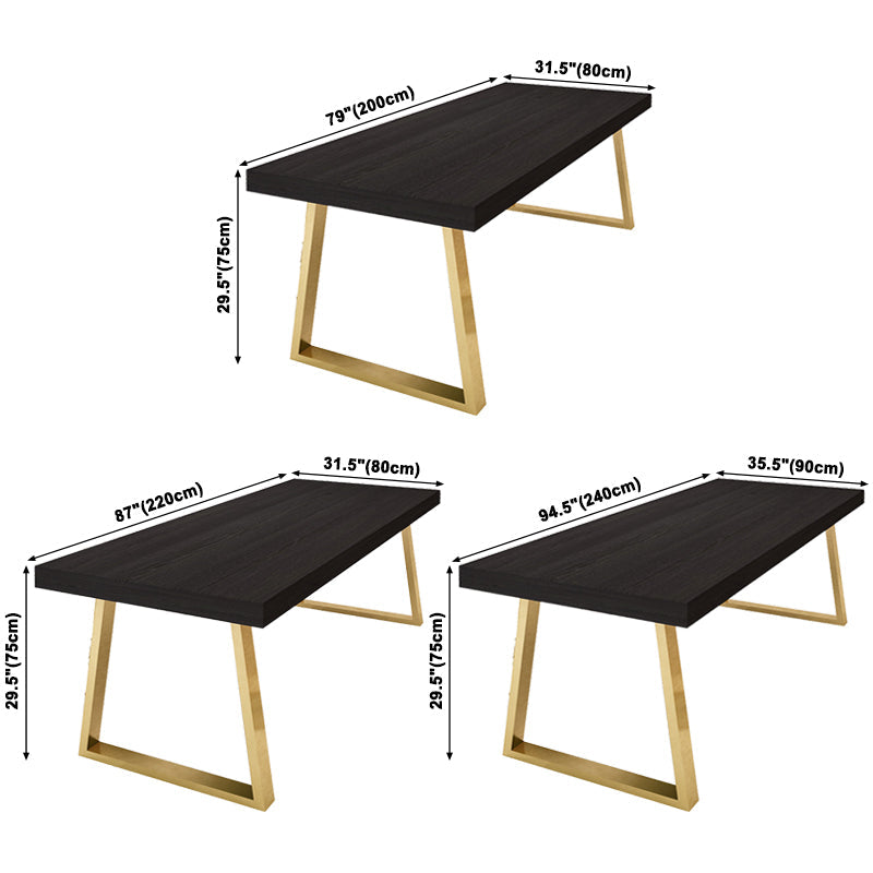 Rectangle Dining Site Table Traditional Luxury Dinette Table with Pine Solid Wood Clearhalo ' dining_table' 'Dining Tables & Seating' 'Dining Tables' 'furn' 'furn_dining_table' 'Furniture' 'furniture_dining_table' 'Kitchen & Dining Furniture' 'kitchen&dining_furn' 'kitchen' 'kitchen_dining_table' 3816754