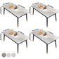 Rectangle 4 Legs Home Furniture Stone Dining Room Collection for Dining Room Clearhalo ' dining_table' 'Dining Tables & Seating' 'Dining Tables' 'furn' 'furn_dining_table' 'Furniture' 'furniture_dining_table' 'Kitchen & Dining Furniture' 'kitchen&dining_furn' 'kitchen' 'kitchen_dining_table' 3816764