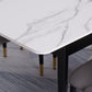 Contemporary Rectangle Dining Room Table White Sintered Stone Table with 4 Legs Clearhalo ' dining_table' 'Dining Tables & Seating' 'Dining Tables' 'furn' 'furn_dining_table' 'Furniture' 'furniture_dining_table' 'Kitchen & Dining Furniture' 'kitchen&dining_furn' 'kitchen' 'kitchen_dining_table' 3816775