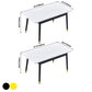 Contemporary Rectangle Dining Room Table White Sintered Stone Table with 4 Legs Clearhalo ' dining_table' 'Dining Tables & Seating' 'Dining Tables' 'furn' 'furn_dining_table' 'Furniture' 'furniture_dining_table' 'Kitchen & Dining Furniture' 'kitchen&dining_furn' 'kitchen' 'kitchen_dining_table' 3816777