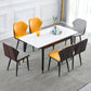 Contemporary Rectangle Dining Room Table White Sintered Stone Table with 4 Legs Clearhalo ' dining_table' 'Dining Tables & Seating' 'Dining Tables' 'furn' 'furn_dining_table' 'Furniture' 'furniture_dining_table' 'Kitchen & Dining Furniture' 'kitchen&dining_furn' 'kitchen' 'kitchen_dining_table' 3816782