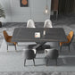 Contemporary Rectangle Dining Room Table Sintered Stone Table with Pedestal Base Clearhalo ' dining_table' 'Dining Tables & Seating' 'Dining Tables' 'furn' 'furn_dining_table' 'Furniture' 'furniture_dining_table' 'Kitchen & Dining Furniture' 'kitchen&dining_furn' 'kitchen' 'kitchen_dining_table' 3816808