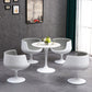 Modern Style Sintered Stone Scratch Resistant Dining Table Single Pedestal Base Round Table for Home Clearhalo ' dining_table' 'Dining Tables & Seating' 'Dining Tables' 'furn' 'furn_dining_table' 'Furniture' 'furniture_dining_table' 'Kitchen & Dining Furniture' 'kitchen&dining_furn' 'kitchen' 'kitchen_dining_table' 3816820