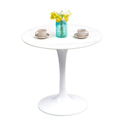 Modern Style Sintered Stone Scratch Resistant Dining Table Single Pedestal Base Round Table for Home Without Chairs Clearhalo ' dining_table' 'Dining Tables & Seating' 'Dining Tables' 'furn' 'furn_dining_table' 'Furniture' 'furniture_dining_table' 'Kitchen & Dining Furniture' 'kitchen&dining_furn' 'kitchen' 'kitchen_dining_table' 3816823