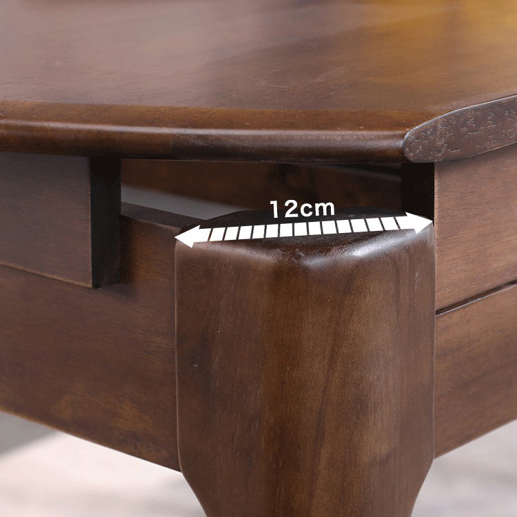 Extendable Rubber Wood Round Table Modern Adjustable Wood Table with 4 Legs Clearhalo ' dining_table' 'Dining Tables & Seating' 'Dining Tables' 'furn' 'furn_dining_table' 'Furniture' 'furniture_dining_table' 'Kitchen & Dining Furniture' 'kitchen&dining_furn' 'kitchen' 'kitchen_dining_table' 3816832