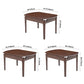 Extendable Rubber Wood Round Table Modern Adjustable Wood Table with 4 Legs Clearhalo ' dining_table' 'Dining Tables & Seating' 'Dining Tables' 'furn' 'furn_dining_table' 'Furniture' 'furniture_dining_table' 'Kitchen & Dining Furniture' 'kitchen&dining_furn' 'kitchen' 'kitchen_dining_table' 3816834
