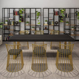 Rectangle Sled Base Home Furniture Solid Wood Dining Room Collection for Dining Room Clearhalo ' dining_table' 'Dining Tables & Seating' 'Dining Tables' 'furn' 'furn_dining_table' 'Furniture' 'furniture_dining_table' 'Kitchen & Dining Furniture' 'kitchen&dining_furn' 'kitchen' 'kitchen_dining_table' 3816840