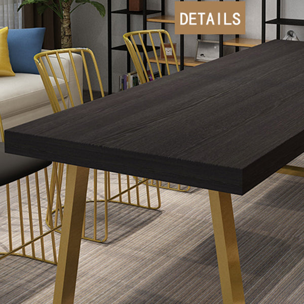 Rectangle Sled Base Home Furniture Solid Wood Dining Room Collection for Dining Room Clearhalo ' dining_table' 'Dining Tables & Seating' 'Dining Tables' 'furn' 'furn_dining_table' 'Furniture' 'furniture_dining_table' 'Kitchen & Dining Furniture' 'kitchen&dining_furn' 'kitchen' 'kitchen_dining_table' 3816844