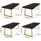 Rectangle Sled Base Home Furniture Solid Wood Dining Room Collection for Dining Room Clearhalo ' dining_table' 'Dining Tables & Seating' 'Dining Tables' 'furn' 'furn_dining_table' 'Furniture' 'furniture_dining_table' 'Kitchen & Dining Furniture' 'kitchen&dining_furn' 'kitchen' 'kitchen_dining_table' 3816845