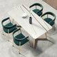 Metal Traditional Luxury Rectangle Table Sintered Stone Table with Sled Base Clearhalo ' dining_table' 'Dining Tables & Seating' 'Dining Tables' 'furn' 'furn_dining_table' 'Furniture' 'furniture_dining_table' 'Kitchen & Dining Furniture' 'kitchen&dining_furn' 'kitchen' 'kitchen_dining_table' 3816852