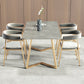 Metal Traditional Luxury Rectangle Table Sintered Stone Table with Sled Base Clearhalo ' dining_table' 'Dining Tables & Seating' 'Dining Tables' 'furn' 'furn_dining_table' 'Furniture' 'furniture_dining_table' 'Kitchen & Dining Furniture' 'kitchen&dining_furn' 'kitchen' 'kitchen_dining_table' 3816861