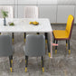 Contemporary Standard Sintered Stone Top Dining Table Rectangle Dining Table for Kitchen Clearhalo ' dining_table' 'Dining Tables & Seating' 'Dining Tables' 'furn' 'furn_dining_table' 'Furniture' 'furniture_dining_table' 'Kitchen & Dining Furniture' 'kitchen&dining_furn' 'kitchen' 'kitchen_dining_table' 3816884