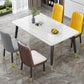 Contemporary Standard Sintered Stone Top Dining Table Rectangle Dining Table for Kitchen Clearhalo ' dining_table' 'Dining Tables & Seating' 'Dining Tables' 'furn' 'furn_dining_table' 'Furniture' 'furniture_dining_table' 'Kitchen & Dining Furniture' 'kitchen&dining_furn' 'kitchen' 'kitchen_dining_table' 3816886