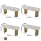 Oval Shape Two-Color Dining Table Simplicity Double Pedestal Table for Dining Room Clearhalo ' dining_table' 'Dining Tables & Seating' 'Dining Tables' 'furn' 'furn_dining_table' 'Furniture' 'furniture_dining_table' 'Kitchen & Dining Furniture' 'kitchen&dining_furn' 'kitchen' 'kitchen_dining_table' 3816914