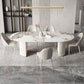 Metal Traditional Luxury Oval Dining Table Sintered Stone Table for Dining Room Clearhalo ' dining_table' 'Dining Tables & Seating' 'Dining Tables' 'furn' 'furn_dining_table' 'Furniture' 'furniture_dining_table' 'Kitchen & Dining Furniture' 'kitchen&dining_furn' 'kitchen' 'kitchen_dining_table' 3816922
