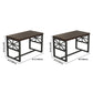 Industrial Solid Wood Dinner Room Kitchen Table Brown Trestle Base Table for Dinning Room Clearhalo ' dining_table' 'Dining Tables & Seating' 'Dining Tables' 'furn' 'furn_dining_table' 'Furniture' 'furniture_dining_table' 'Kitchen & Dining Furniture' 'kitchen&dining_furn' 'kitchen' 'kitchen_dining_table' 3816953