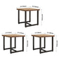Industrial Solid Wood Dinner Room Kitchen Table Brown Square Table with Black Frame for Dinning Room Clearhalo ' dining_table' 'Dining Tables & Seating' 'Dining Tables' 'furn' 'furn_dining_table' 'Furniture' 'furniture_dining_table' 'Kitchen & Dining Furniture' 'kitchen&dining_furn' 'kitchen' 'kitchen_dining_table' 3816981