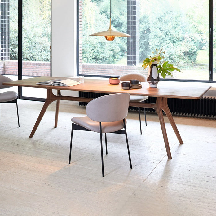 Rectangle Douglas Firs Dining Table Modern Wooden Kitchen Table with 4 Legs Clearhalo ' dining_table' 'Dining Tables & Seating' 'Dining Tables' 'furn' 'furn_dining_table' 'Furniture' 'furniture_dining_table' 'Kitchen & Dining Furniture' 'kitchen&dining_furn' 'kitchen' 'kitchen_dining_table' 3816986