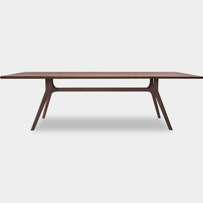 Rectangle Douglas Firs Dining Table Modern Wooden Kitchen Table with 4 Legs Clearhalo ' dining_table' 'Dining Tables & Seating' 'Dining Tables' 'furn' 'furn_dining_table' 'Furniture' 'furniture_dining_table' 'Kitchen & Dining Furniture' 'kitchen&dining_furn' 'kitchen' 'kitchen_dining_table' 3816989