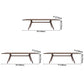 Rectangle Douglas Firs Dining Table Modern Wooden Kitchen Table with 4 Legs Clearhalo ' dining_table' 'Dining Tables & Seating' 'Dining Tables' 'furn' 'furn_dining_table' 'Furniture' 'furniture_dining_table' 'Kitchen & Dining Furniture' 'kitchen&dining_furn' 'kitchen' 'kitchen_dining_table' 3816992