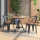 Industrial Dining Room Table Pedestal Table for Home Kitchen Dinner,21.7"L x 21.7"W Clearhalo ' dining_table' 'Dining Tables & Seating' 'Dining Tables' 'furn' 'furn_dining_table' 'Furniture' 'furniture_dining_table' 'Kitchen & Dining Furniture' 'kitchen&dining_furn' 'kitchen' 'kitchen_dining_table' 3817011