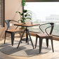 Industrial Dining Room Table Pedestal Table for Home Kitchen Dinner,21.7"L x 21.7"W Clearhalo ' dining_table' 'Dining Tables & Seating' 'Dining Tables' 'furn' 'furn_dining_table' 'Furniture' 'furniture_dining_table' 'Kitchen & Dining Furniture' 'kitchen&dining_furn' 'kitchen' 'kitchen_dining_table' 3817013