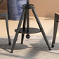 Industrial Dining Room Table Pedestal Table for Home Kitchen Dinner,21.7"L x 21.7"W Clearhalo ' dining_table' 'Dining Tables & Seating' 'Dining Tables' 'furn' 'furn_dining_table' 'Furniture' 'furniture_dining_table' 'Kitchen & Dining Furniture' 'kitchen&dining_furn' 'kitchen' 'kitchen_dining_table' 3817015