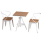 Industrial Dining Room Table Pedestal Table for Home Kitchen Dinner,21.7"L x 21.7"W Clearhalo ' dining_table' 'Dining Tables & Seating' 'Dining Tables' 'furn' 'furn_dining_table' 'Furniture' 'furniture_dining_table' 'Kitchen & Dining Furniture' 'kitchen&dining_furn' 'kitchen' 'kitchen_dining_table' 3817016