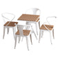 Industrial Dining Room Table Pedestal Table for Home Kitchen Dinner,21.7"L x 21.7"W Clearhalo ' dining_table' 'Dining Tables & Seating' 'Dining Tables' 'furn' 'furn_dining_table' 'Furniture' 'furniture_dining_table' 'Kitchen & Dining Furniture' 'kitchen&dining_furn' 'kitchen' 'kitchen_dining_table' 3817018