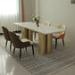 Metal Traditional Luxury Rectangle Indoor Table Sintered Stone Table for Home Clearhalo ' dining_table' 'Dining Tables & Seating' 'Dining Tables' 'furn' 'furn_dining_table' 'Furniture' 'furniture_dining_table' 'Kitchen & Dining Furniture' 'kitchen&dining_furn' 'kitchen' 'kitchen_dining_table' 3817049
