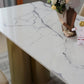 Metal Traditional Luxury Rectangle Indoor Table Sintered Stone Table for Home Clearhalo ' dining_table' 'Dining Tables & Seating' 'Dining Tables' 'furn' 'furn_dining_table' 'Furniture' 'furniture_dining_table' 'Kitchen & Dining Furniture' 'kitchen&dining_furn' 'kitchen' 'kitchen_dining_table' 3817051