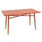 Industrial Dining Room Table Iron Dining Table with Sled Base for Home Kitchen Dinner Rectangle Orange Without Chairs Clearhalo ' dining_table' 'Dining Tables & Seating' 'Dining Tables' 'furn' 'furn_dining_table' 'Furniture' 'furniture_dining_table' 'Kitchen & Dining Furniture' 'kitchen&dining_furn' 'kitchen' 'kitchen_dining_table' 3817064