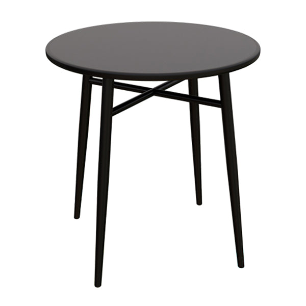 Industrial Dining Room Table Iron Dining Table with Sled Base for Home Kitchen Dinner Round Black Without Chairs Clearhalo ' dining_table' 'Dining Tables & Seating' 'Dining Tables' 'furn' 'furn_dining_table' 'Furniture' 'furniture_dining_table' 'Kitchen & Dining Furniture' 'kitchen&dining_furn' 'kitchen' 'kitchen_dining_table' 3817066