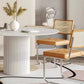 Modern Style Sintered Stone Dining Table Single Pedestal Base Round Table for Home,35.4"L x 29.5"H Clearhalo ' dining_table' 'Dining Tables & Seating' 'Dining Tables' 'furn' 'furn_dining_table' 'Furniture' 'furniture_dining_table' 'Kitchen & Dining Furniture' 'kitchen&dining_furn' 'kitchen' 'kitchen_dining_table' 3817085