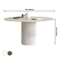 Modern Style Sintered Stone Dining Table Single Pedestal Base Round Table for Home,35.4"L x 29.5"H Clearhalo ' dining_table' 'Dining Tables & Seating' 'Dining Tables' 'furn' 'furn_dining_table' 'Furniture' 'furniture_dining_table' 'Kitchen & Dining Furniture' 'kitchen&dining_furn' 'kitchen' 'kitchen_dining_table' 3817090