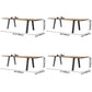 Industrial Brown Rectangle Dining Table Solid Wood Standard Dining Table with 4 Legs Base Clearhalo ' dining_table' 'Dining Tables & Seating' 'Dining Tables' 'furn' 'furn_dining_table' 'Furniture' 'furniture_dining_table' 'Kitchen & Dining Furniture' 'kitchen&dining_furn' 'kitchen' 'kitchen_dining_table' 3817097