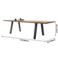 Industrial Brown Rectangle Dining Table Solid Wood Standard Dining Table with 4 Legs Base Clearhalo ' dining_table' 'Dining Tables & Seating' 'Dining Tables' 'furn' 'furn_dining_table' 'Furniture' 'furniture_dining_table' 'Kitchen & Dining Furniture' 'kitchen&dining_furn' 'kitchen' 'kitchen_dining_table' 3817099