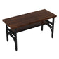 Industrial Style Solid Wood Dinner Room Kitchen Table Brown Metal Base Table for Dinning Room Without Chairs Clearhalo ' dining_table' 'Dining Tables & Seating' 'Dining Tables' 'furn' 'furn_dining_table' 'Furniture' 'furniture_dining_table' 'Kitchen & Dining Furniture' 'kitchen&dining_furn' 'kitchen' 'kitchen_dining_table' 3817120