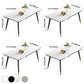 Simple Kitchen Standard Dining Table Sintered Stone Rectangle Dining Table with 4 Legs Base Clearhalo ' dining_table' 'Dining Tables & Seating' 'Dining Tables' 'furn' 'furn_dining_table' 'Furniture' 'furniture_dining_table' 'Kitchen & Dining Furniture' 'kitchen&dining_furn' 'kitchen' 'kitchen_dining_table' 3817140
