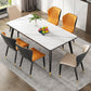 Simple Kitchen Standard Dining Table Sintered Stone Rectangle Dining Table with 4 Legs Base Clearhalo ' dining_table' 'Dining Tables & Seating' 'Dining Tables' 'furn' 'furn_dining_table' 'Furniture' 'furniture_dining_table' 'Kitchen & Dining Furniture' 'kitchen&dining_furn' 'kitchen' 'kitchen_dining_table' 3817143