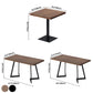 Industrial Dining Room Table Black Metal Base Table for Home Kitchen Dinner Clearhalo ' dining_table' 'Dining Tables & Seating' 'Dining Tables' 'furn' 'furn_dining_table' 'Furniture' 'furniture_dining_table' 'Kitchen & Dining Furniture' 'kitchen&dining_furn' 'kitchen' 'kitchen_dining_table' 3817158