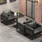 Industrial Dining Room Table Black Metal Base Table for Home Kitchen Dinner Clearhalo ' dining_table' 'Dining Tables & Seating' 'Dining Tables' 'furn' 'furn_dining_table' 'Furniture' 'furniture_dining_table' 'Kitchen & Dining Furniture' 'kitchen&dining_furn' 'kitchen' 'kitchen_dining_table' 3817163