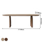 Oval Double Pedestal Minimalist Dining Table Wood Color Fixed Table with Pine Solid Wood Clearhalo ' dining_table' 'Dining Tables & Seating' 'Dining Tables' 'furn' 'furn_dining_table' 'Furniture' 'furniture_dining_table' 'Kitchen & Dining Furniture' 'kitchen&dining_furn' 'kitchen' 'kitchen_dining_table' 3817182