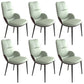 Contemporary Metal Dining Room Chairs PU Leather Dining Armless Chairs for Home Use Light Green 6 Piece Set Clearhalo ' kitchen&dining_furn' 'Dining Chairs' 'Dining Tables & Seating' 'dining_chair' 'furn' 'furn_dining_chair' 'Furniture' 'furniture_dining_chair' 'Kitchen & Dining Furniture' 'kitchen' 3825175