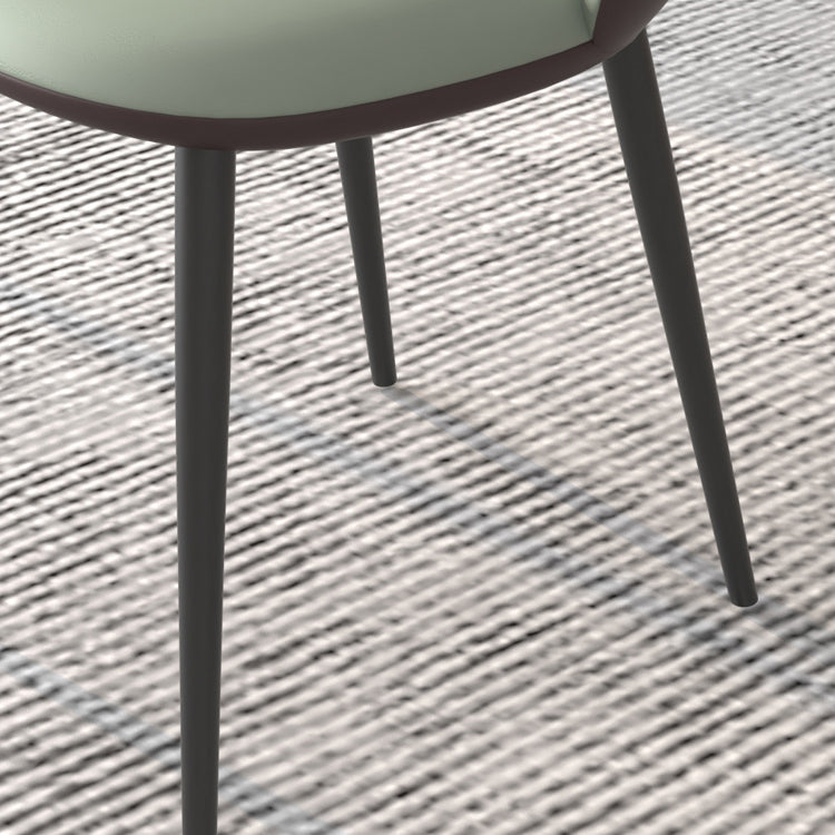 Contemporary Metal Dining Room Chairs PU Leather Dining Armless Chairs for Home Use Clearhalo ' kitchen&dining_furn' 'Dining Chairs' 'Dining Tables & Seating' 'dining_chair' 'furn' 'furn_dining_chair' 'Furniture' 'furniture_dining_chair' 'Kitchen & Dining Furniture' 'kitchen' 3825181