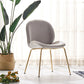 Flannel Scandinavian Bedroom Side Chair Parsons Matte Finish Dining Chair with Gold Legs Light Gray 1 Piece Clearhalo ' kitchen&dining_furn' 'Dining Chairs' 'Dining Tables & Seating' 'dining_chair' 'furn' 'furn_dining_chair' 'Furniture' 'furniture_dining_chair' 'Kitchen & Dining Furniture' 'kitchen' 3825206